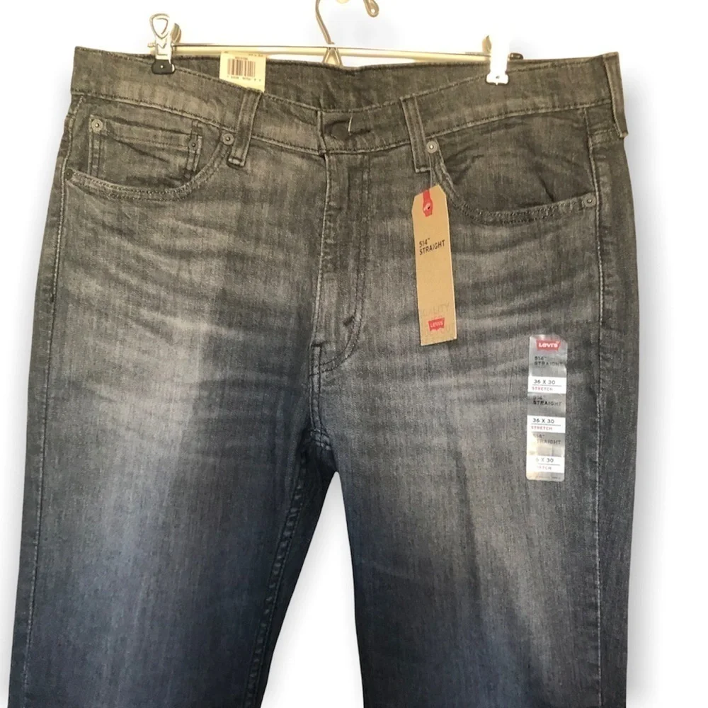 NWT Levi’s 514 Stretch Straight- fit jeans black
